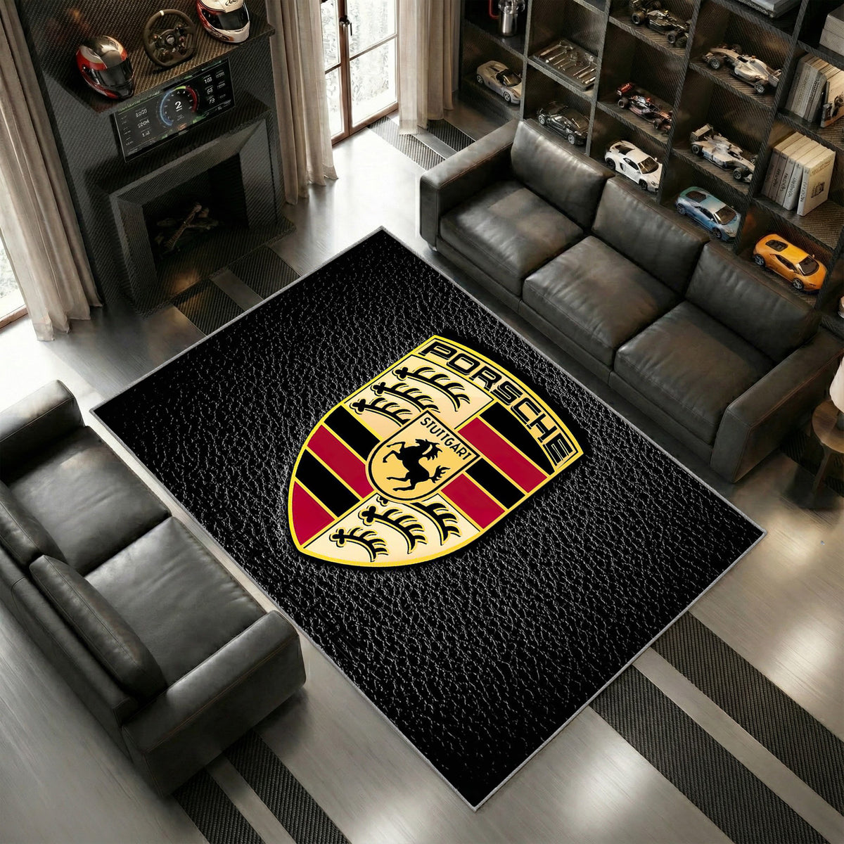 Logo Porsche Rouge Rendu 6