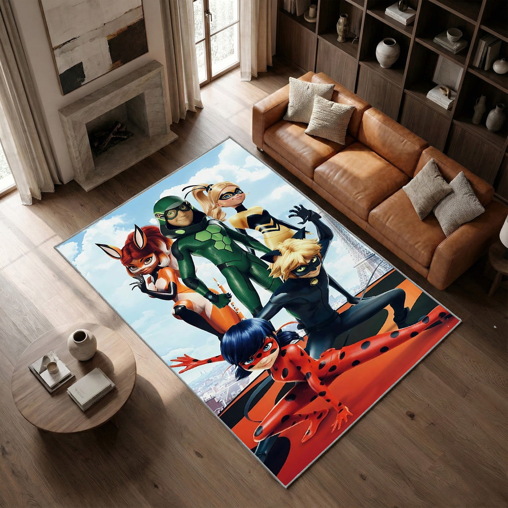 Tapis Miraculous Ladybug  Tous les personnages 07