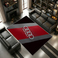 Audi Sport Logo Minimal Stil Black Red Heimdeko 1