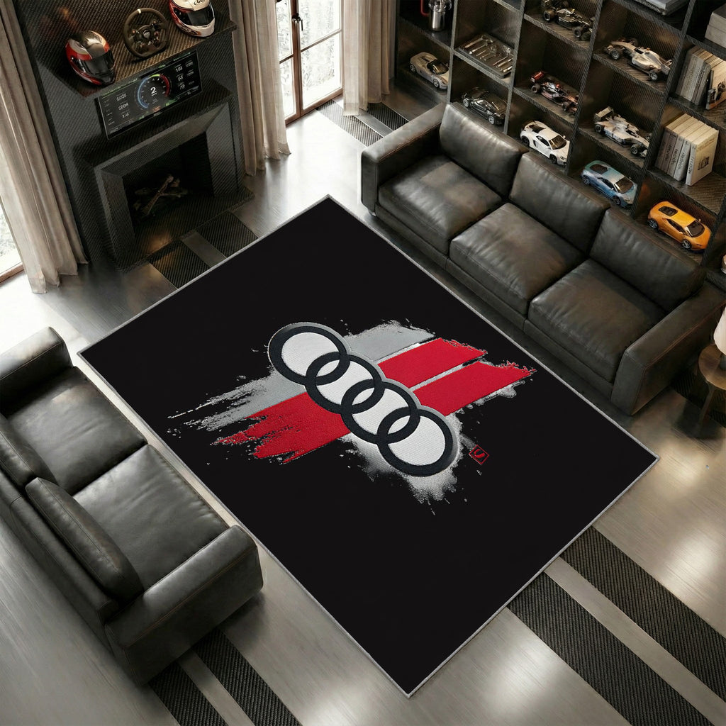 Audi Sport Logo Street Stil Black Red Wohnstil 5