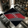 Audi Sport Logo Classic Stil Schwarz Rot Auto Matte