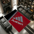 Audi Sport Logo Bold Stil Grau Schwarz Deko Idee 1