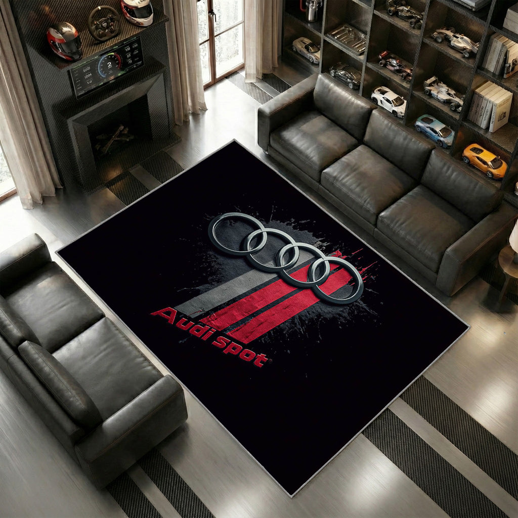 Audi Sport Logo Modern Stil Rot Silber Fan Geschenk 7
