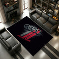 Audi Sport Logo Modern Stil Rot Silber Fan Geschenk 7