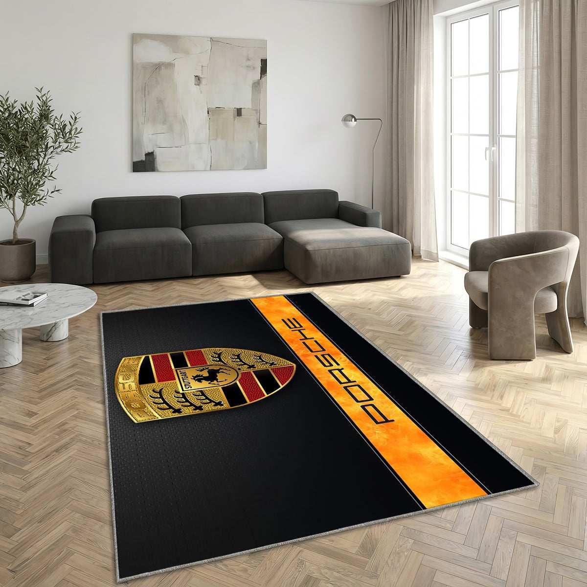 Logo Porsche  Tapis sol 111
