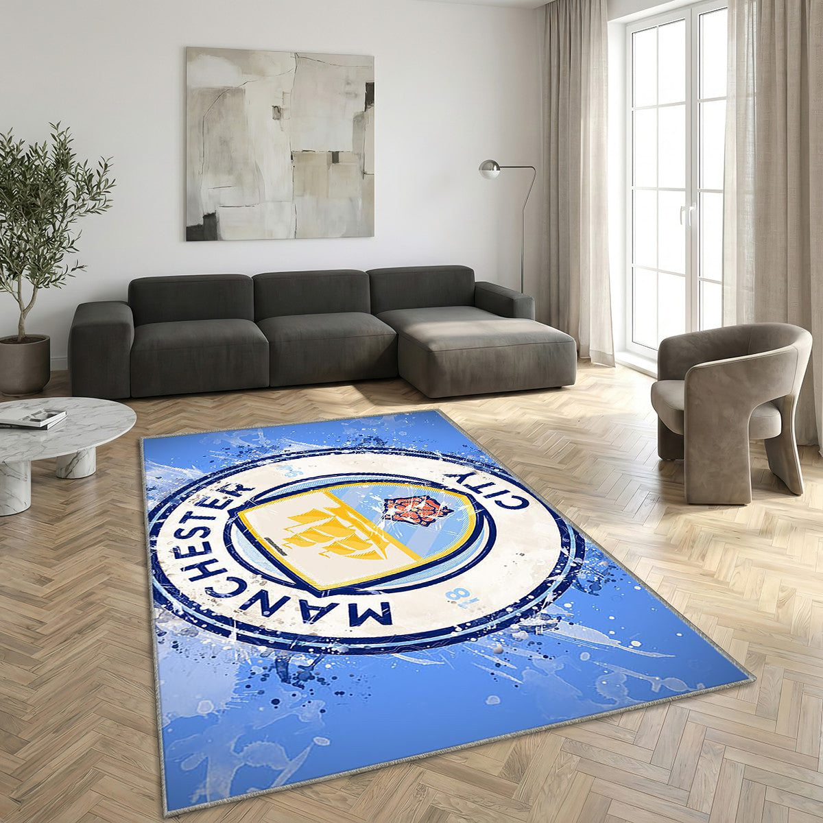Manchester City Fc Paint ArtEnglish Football Team Premier League