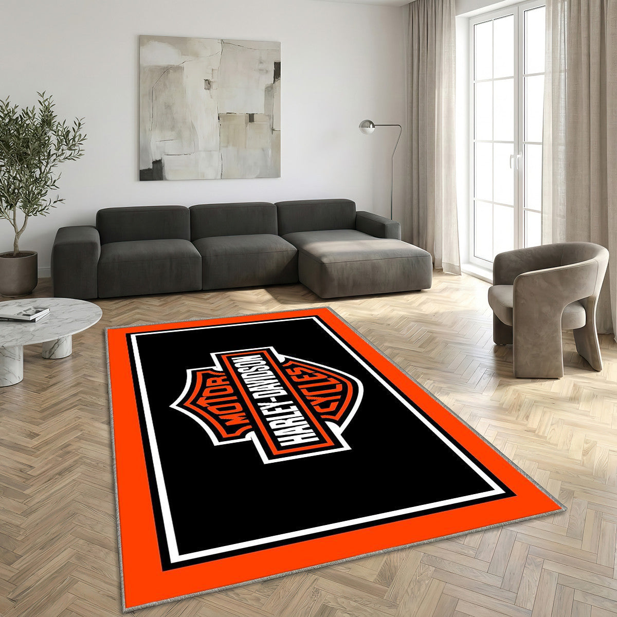 Tapis Moteur Harley - Noir Rare Tapis sol 169