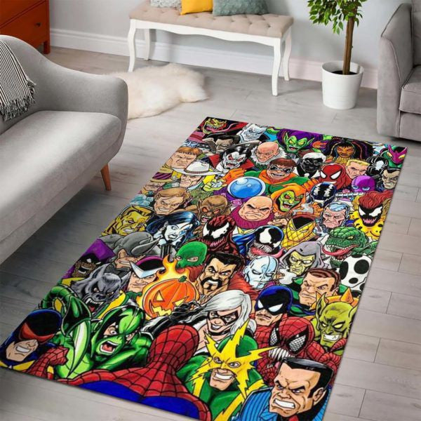 Spiderman vs Villains Marvel Art