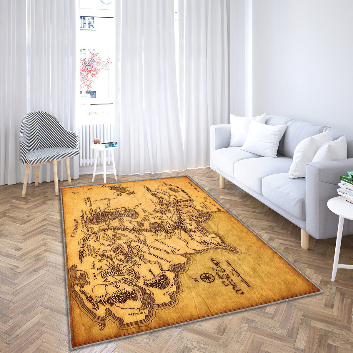 Tapis carte de la terre du milieu du seigneur des anneaux – affirmez votre goût pour les belles mécaniques dans le bureau