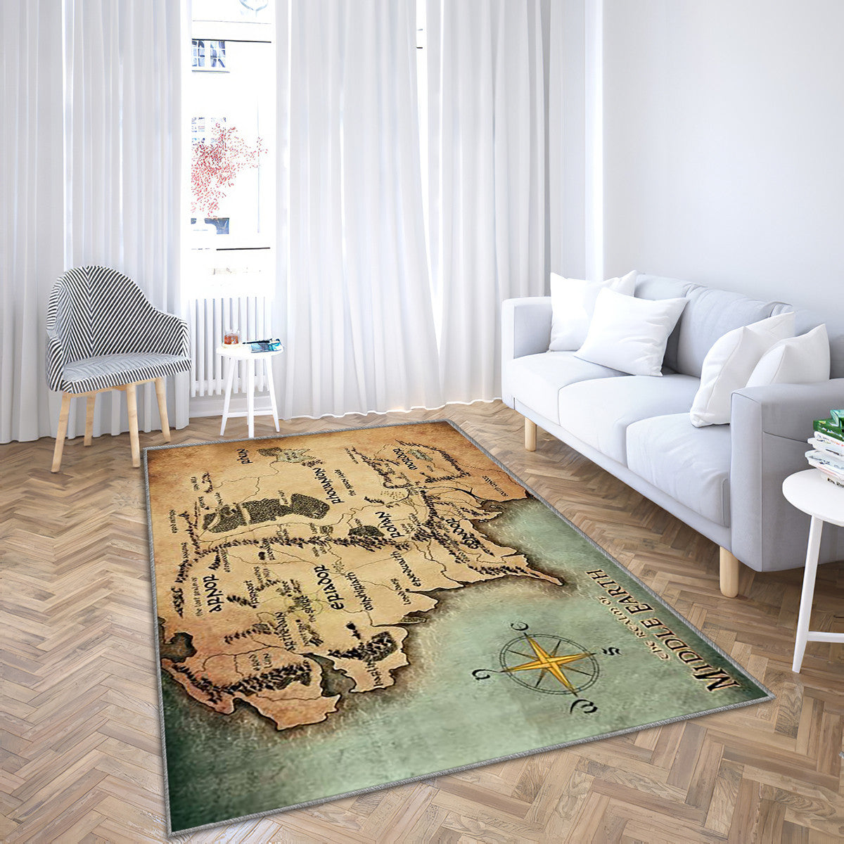Tapis carte de la terre du milieu du seigneur des anneaux – affirmez votre goût pour les belles mécaniques dans le salon