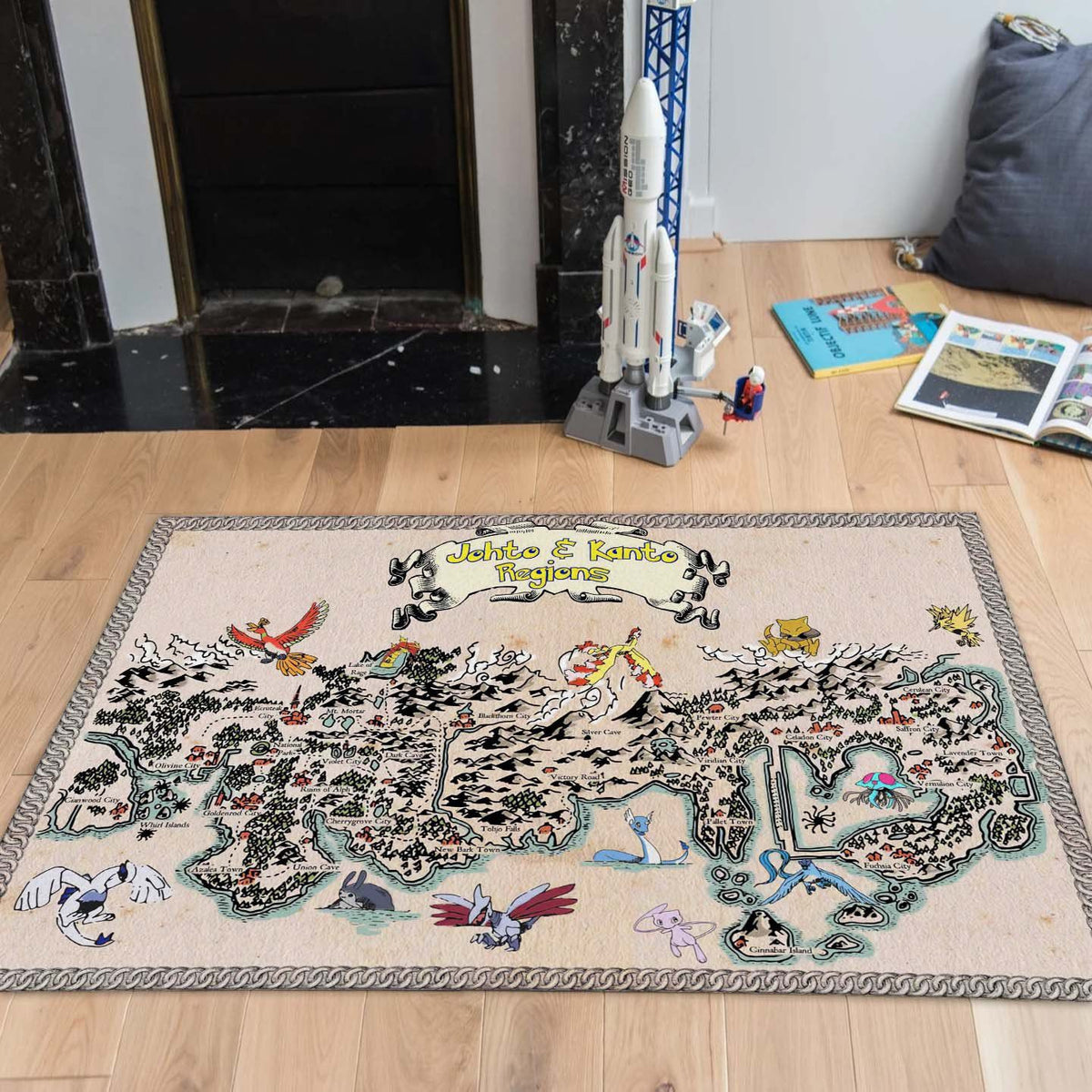 Johoto and Kanto Pokemon Map 2