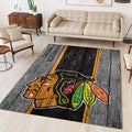 Chicago Blackhawks Hockey Team NHL Sur Bois