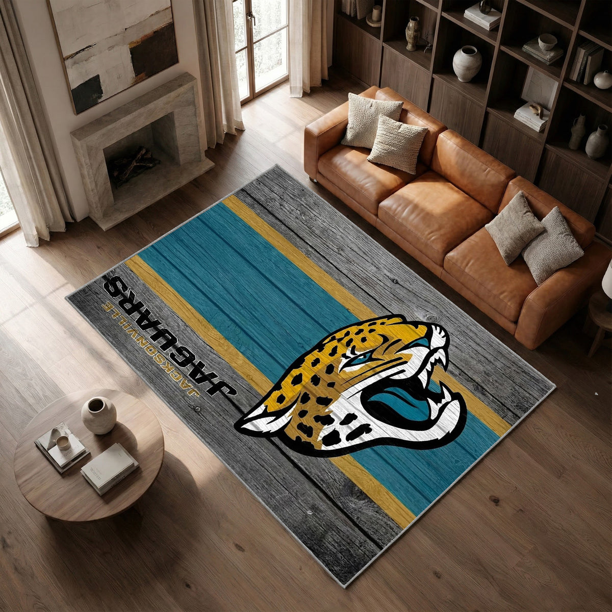 Jacksonville Jaguars Football Team NFL Sur Bois