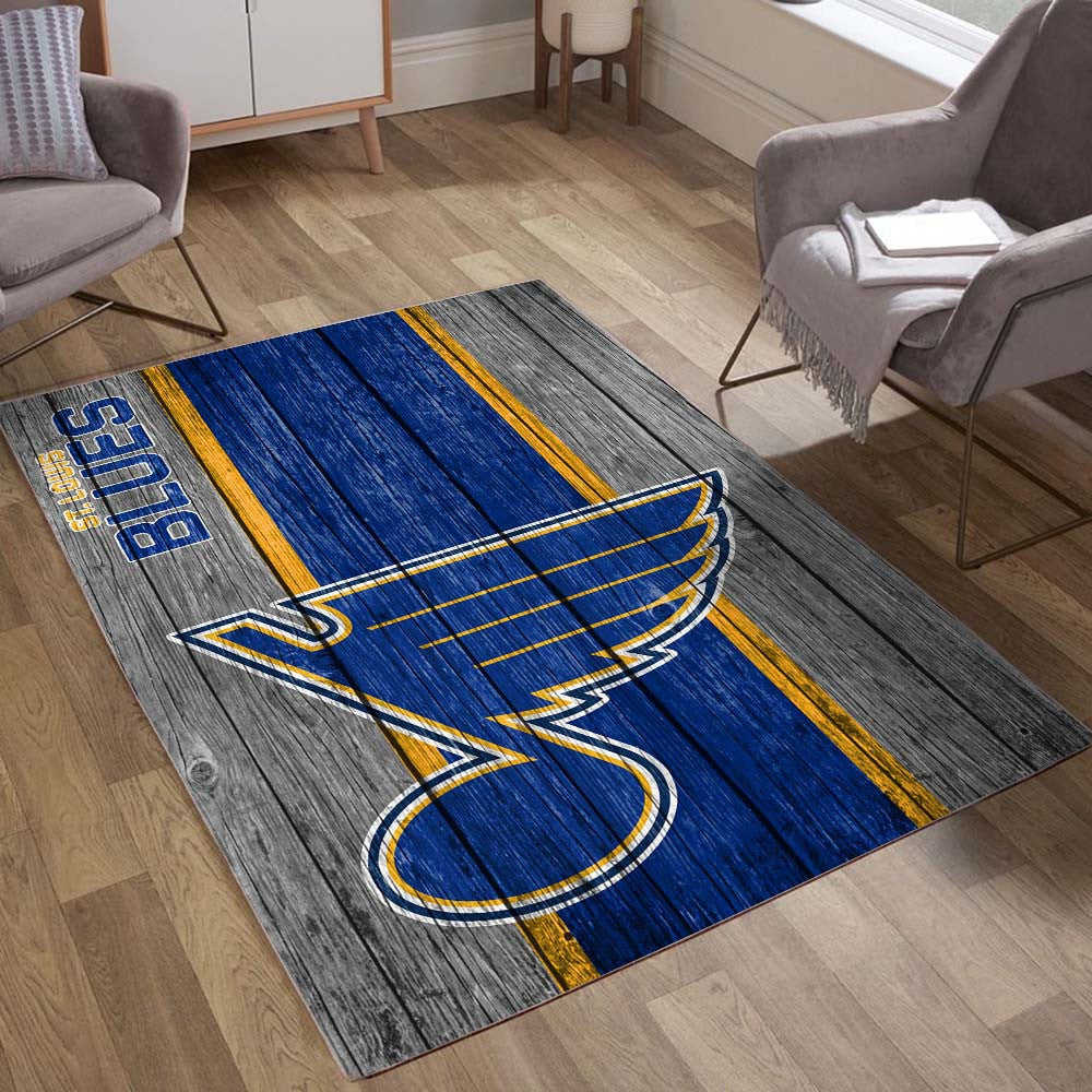 St. Louis Blues Hockey Team NHL Sur Bois