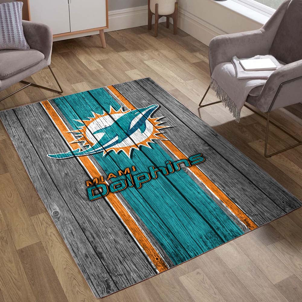 Miami Dolphins Football Team NFL Sur Bois