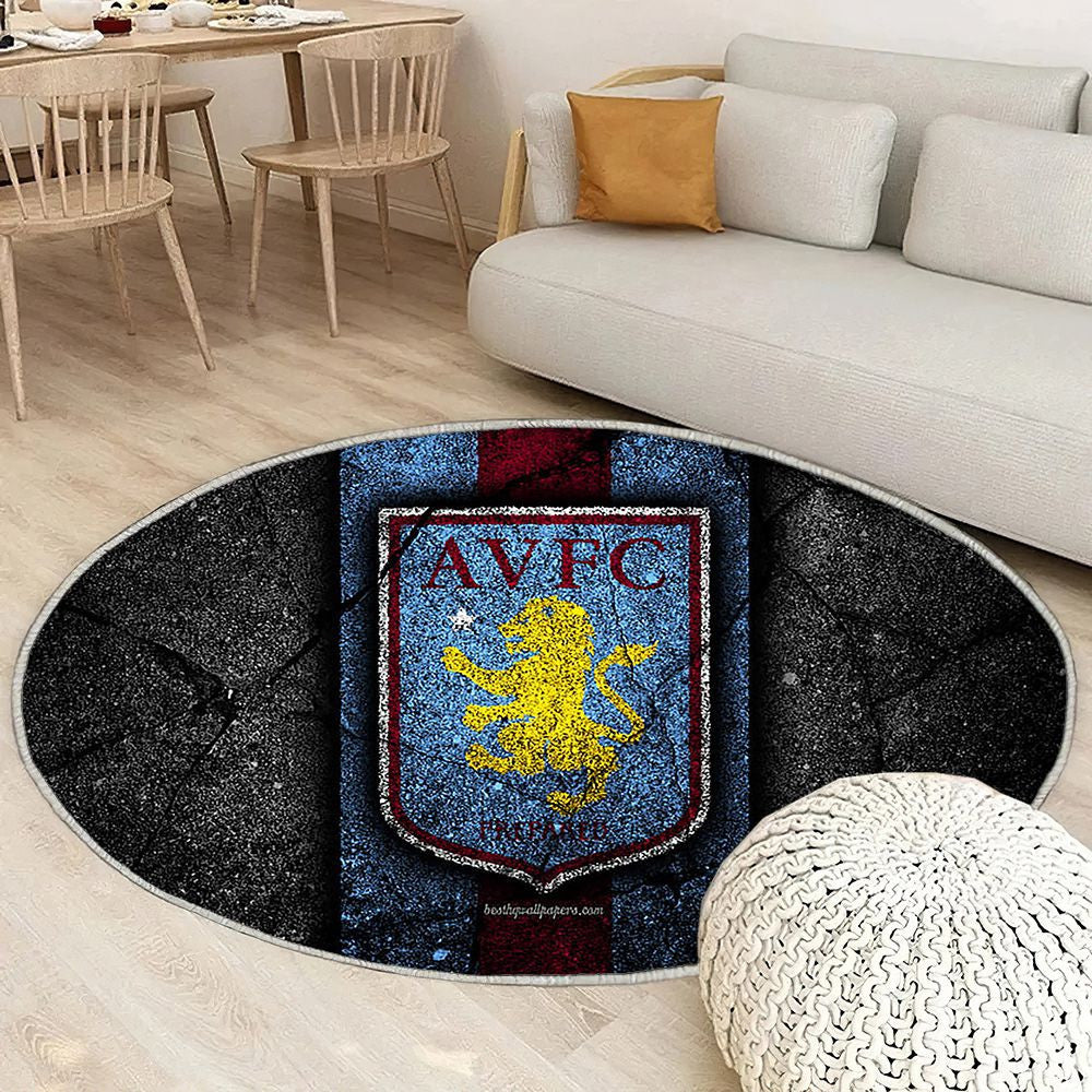 Aston Villa Fc Tapis Sol - Tapis De Salon, Championnat Efl Football Club Tapis Art, Tapis pour la décoration de la maison