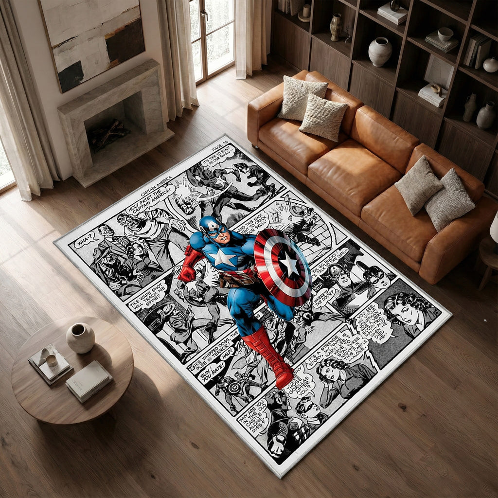 Tapis Captain America  Marvel 09