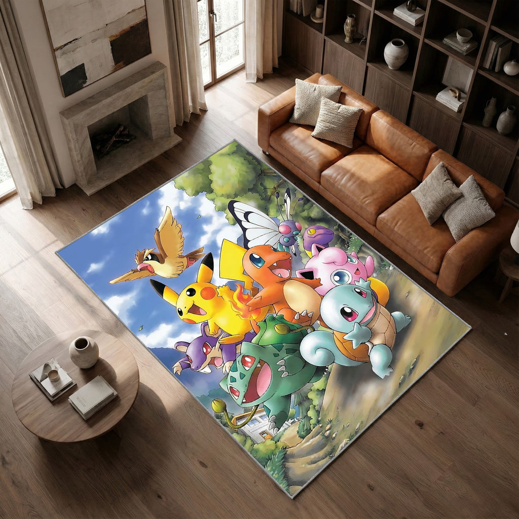 Tapis Pokémon  Tous les Pokémon heureux