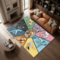 Tapis Évolution d'Évoli Pokémon Eevee Evolution Pokemon pour passionnés de manga – donnez de l’énergie au bureau