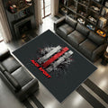 Audi Sport Logo Street Stil Black Red Wohnstil