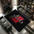 Audi Sport Logo Retro Stil Rot Silber Garage Look 6