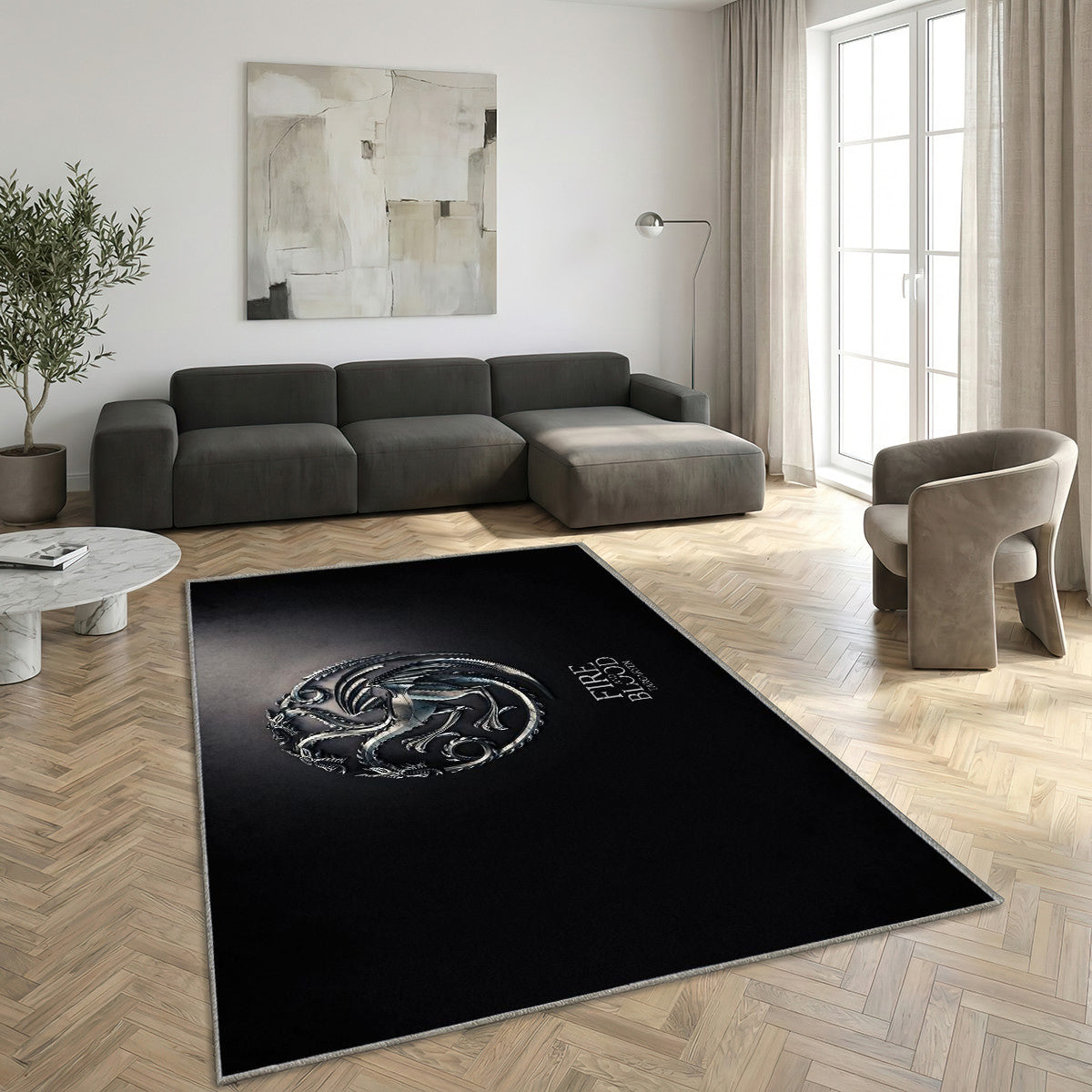 Tapis Jeu des trônes Targaryen à offrir – une déco originale pour salon, chambre ou bureau