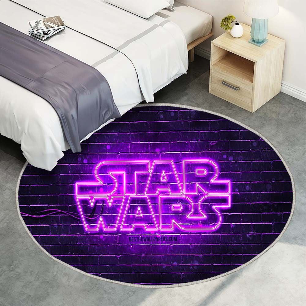 Star Wars violet logo violet brickwall