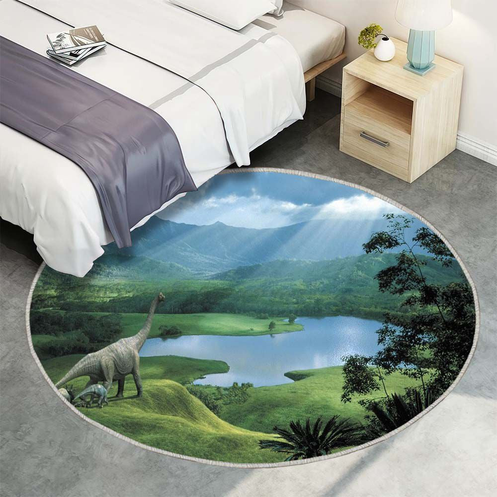 Dinosaur next to the river