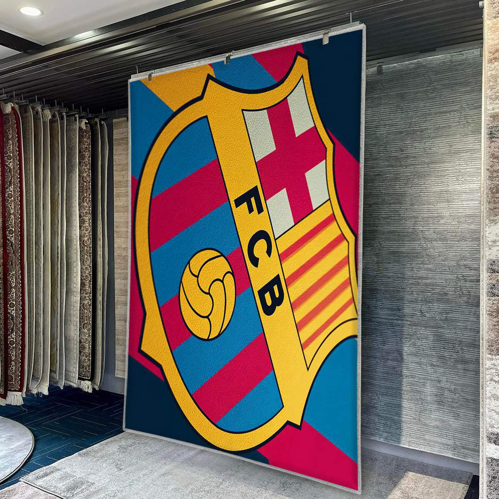 FC Barcelona Modern Geometric 3
