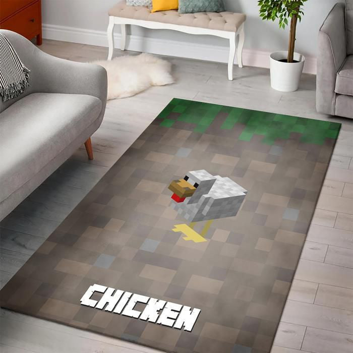 Tapis Minecraft - Pixel Rare, Doux, Livraison Gratuite