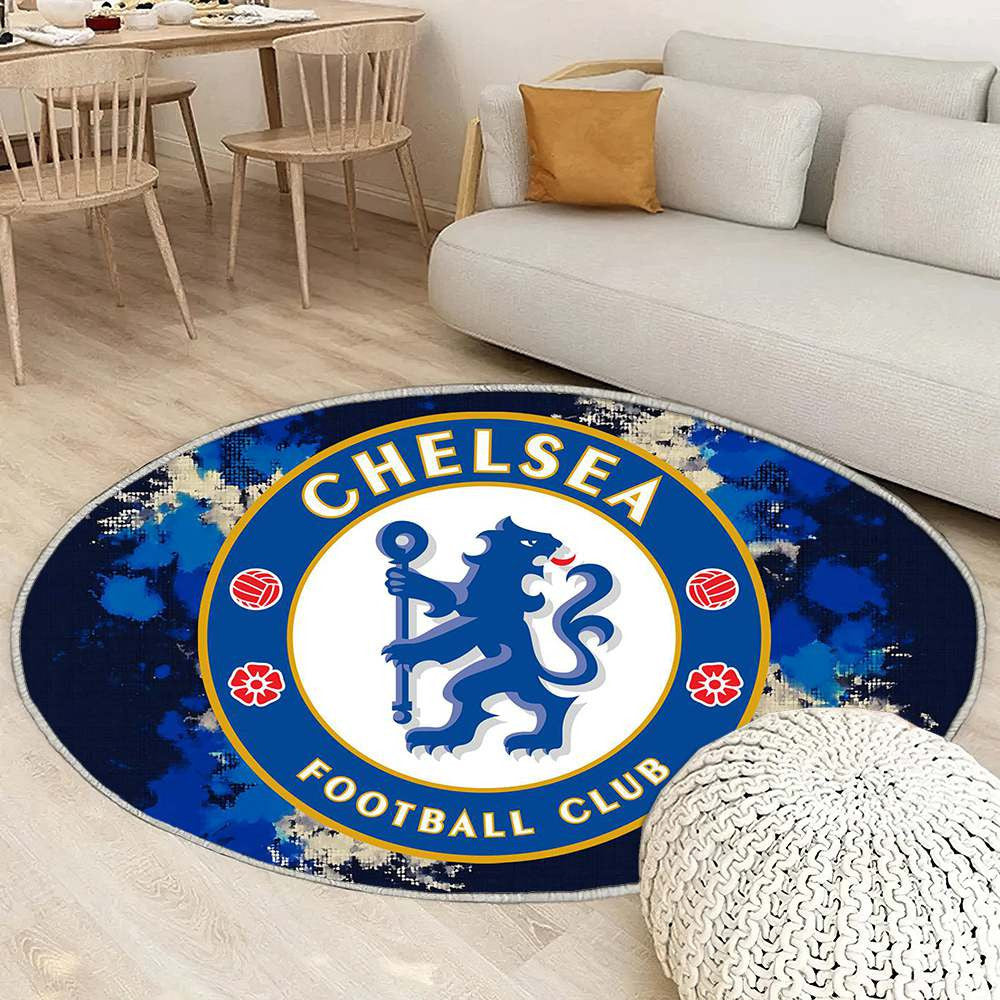 Tapis Chelsea football Club Brodé Classique Bleu Profond Prestigieux – transformez le bureau en coin match pour vrais passionnés