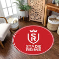 Tapis Stade de Reims - Rond Rare, Doux, Livraison Gratuite