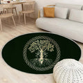 Tapis Paganisme Celtique - Rond Rare, Doux, Livraison Gratuite
