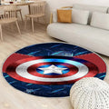 Tapis Bouclier Captain America 9 - Rond Rare, Doux, Livraison Gratuite