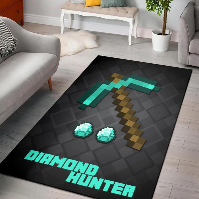 Tapis Minecraft - Pixel Rare, Doux, Livraison Gratuite