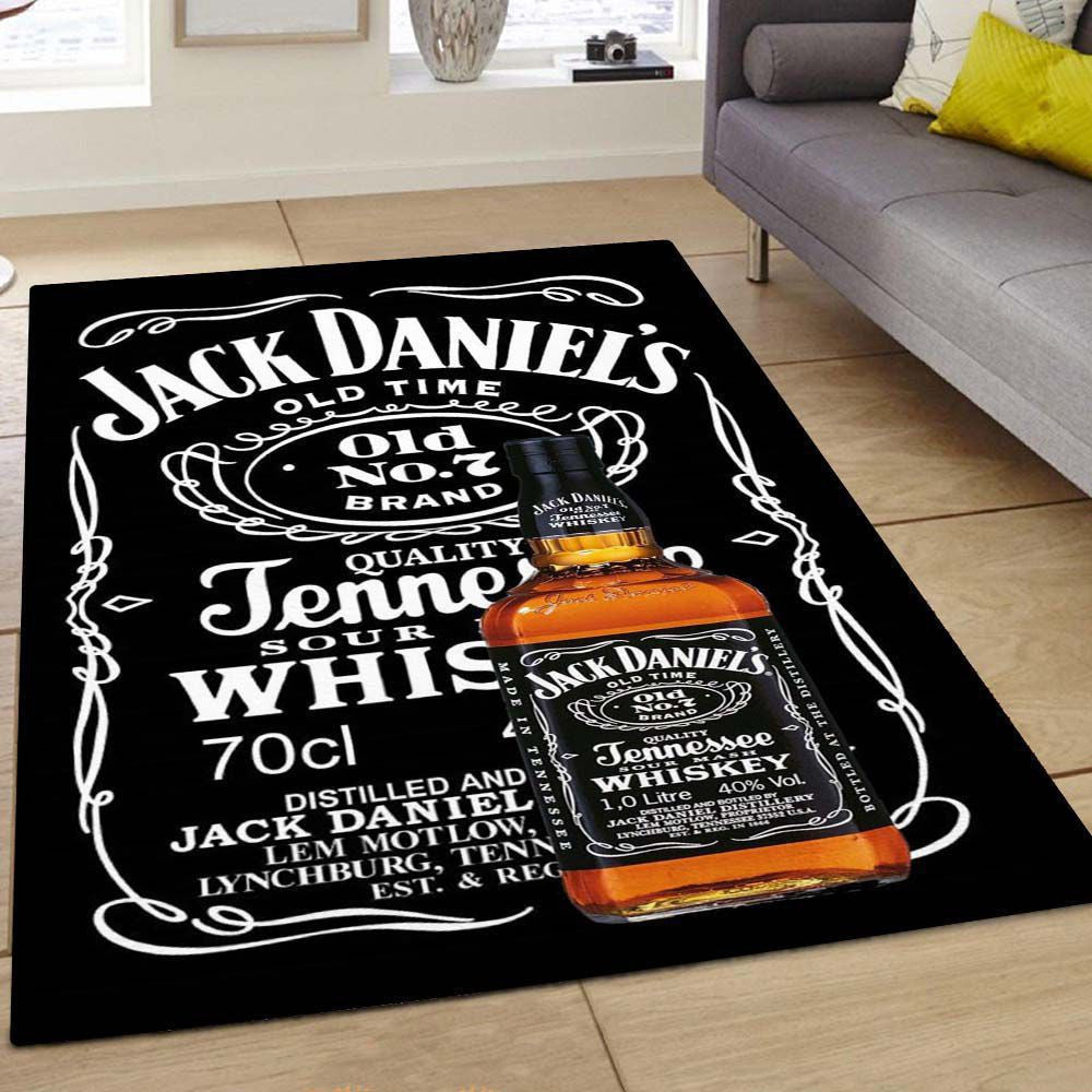 Tapis Jack Daniels - Noir Rare, Doux, Livraison Gratuite