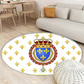 Tapis Drapeau Napoléon France 1 - Rond Rare, Doux, Livraison Gratuite