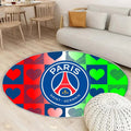 Tapis Paris Saint Germain - Rond Rare, Doux, Livraison Gratuite