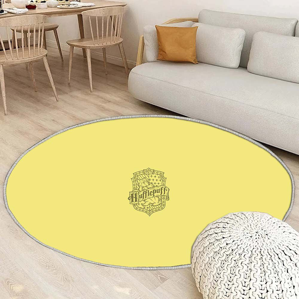Tapis Poufsouffle Harry Potter 19 - Rond Rare, Doux, Livraison Gratuite