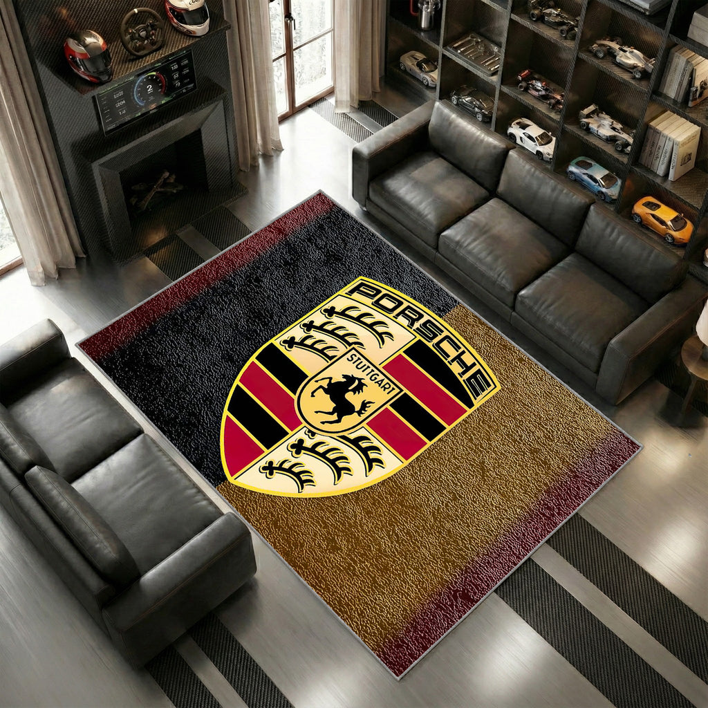 Logo Porsche Rouge Rendu 8