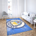 Tapis Manchester City Paint - Bleu Art, Rare, Livraison Gratuite