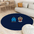 Tapis OGC Nice Drapeau 1 - Rond Rare, Doux, Livraison Gratuite