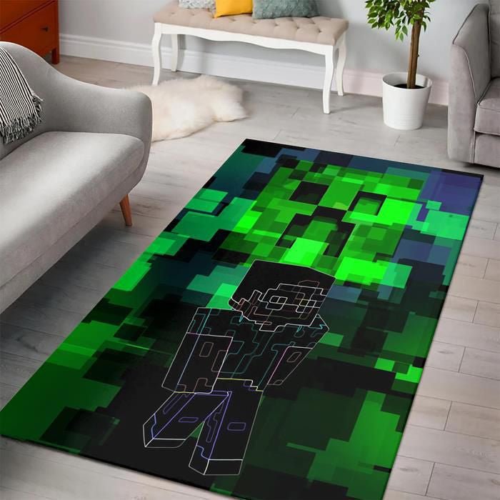 Tapis Minecraft - Pixel Rare, Doux, Livraison Gratuite