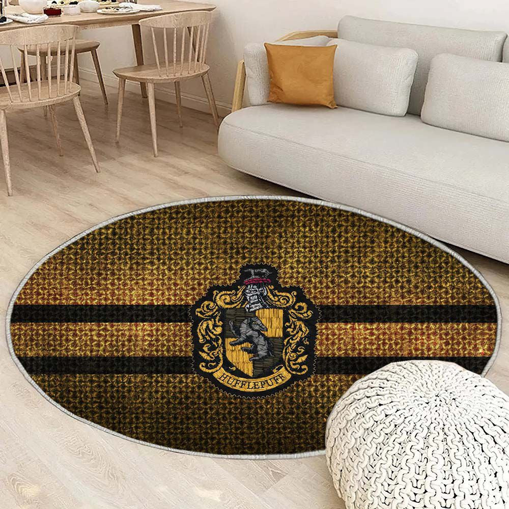 Tapis Serpentard Harry Potter 3 - Rond Rare, Doux, Livraison Gratuite
