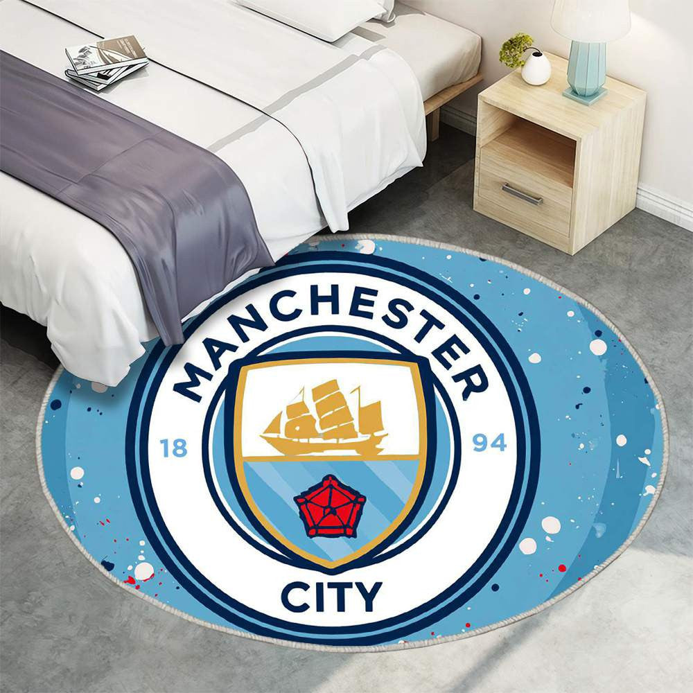 Tapis Manchester City Moderne Stylé Logo pour supporters – faites entrer l’ambiance du stade dans le salon