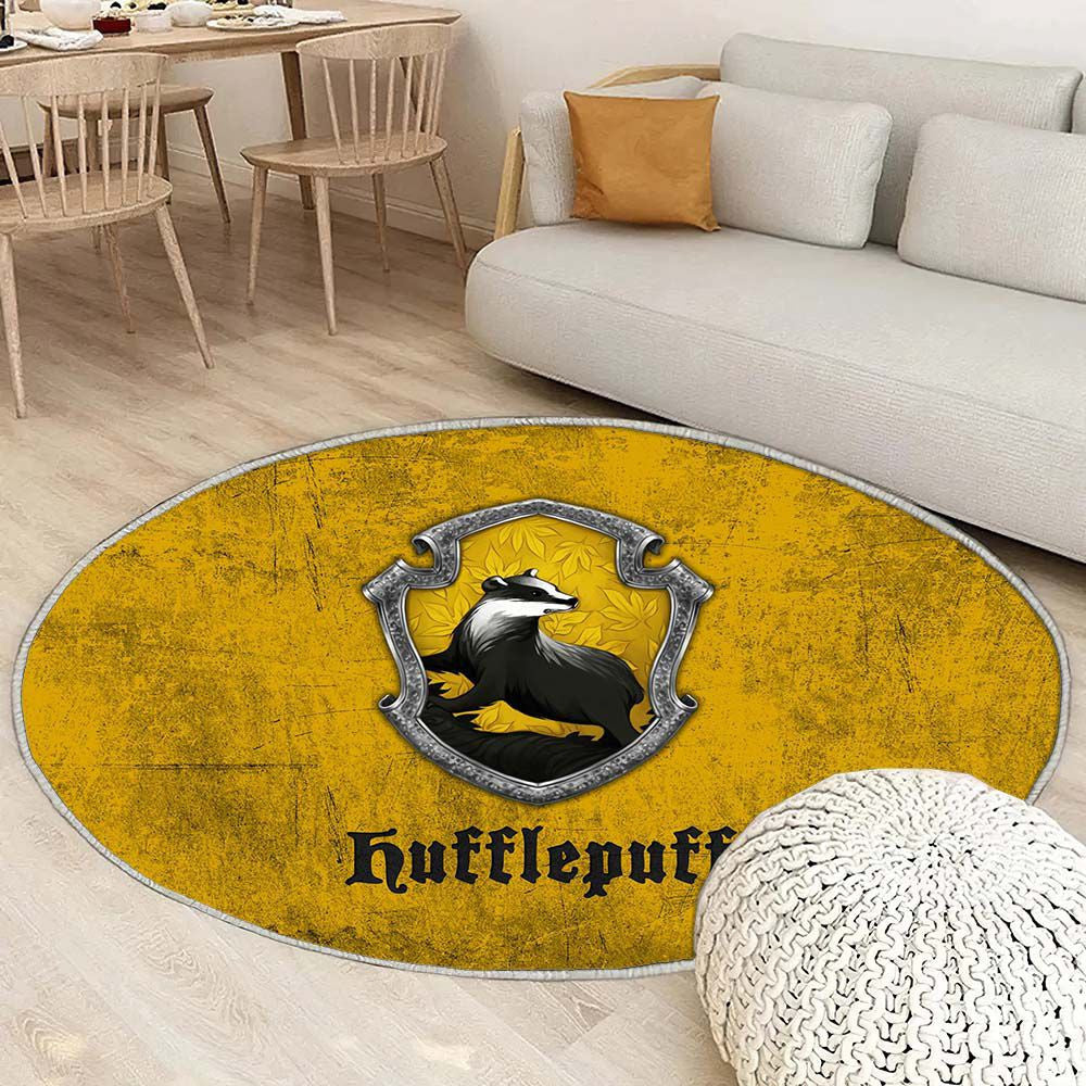 Tapis Poufsouffle Harry Potter 14 - Rond Rare, Doux, Livraison Gratuite