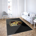 Tapis Écusson Porsche - Noir Rare, Doux, Livraison Gratuite
