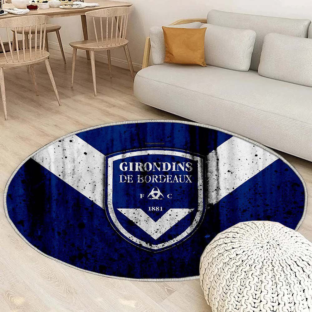 Tapis Bordeaux FC 1 - Rond Rare, Doux, Livraison Gratuite