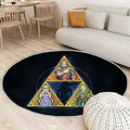 Tapis Légende de Zelda 3 - Rond Rare, Doux, Livraison Gratuite
