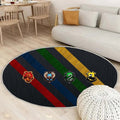 Tapis Maison de Poudlard - Rond Rare, Doux, Livraison Gratuite